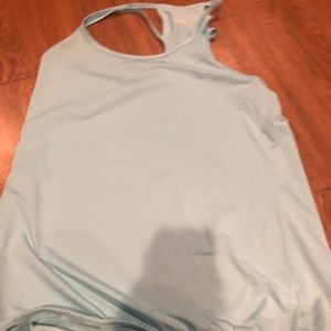 Blue dry fit tank top